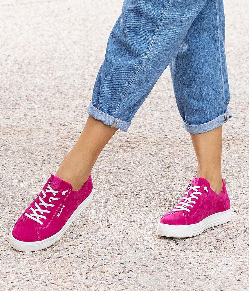 Remonte Trendy Pink Low Top Trainers