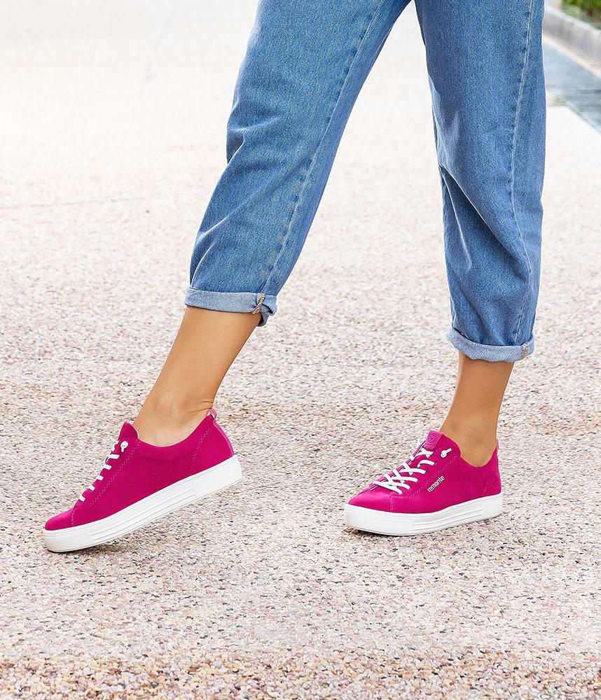 Remonte Trendy Pink Low Top Trainers