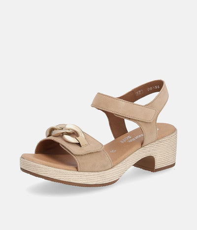 Remonte Stylish Beige Suede Fashion Sandals