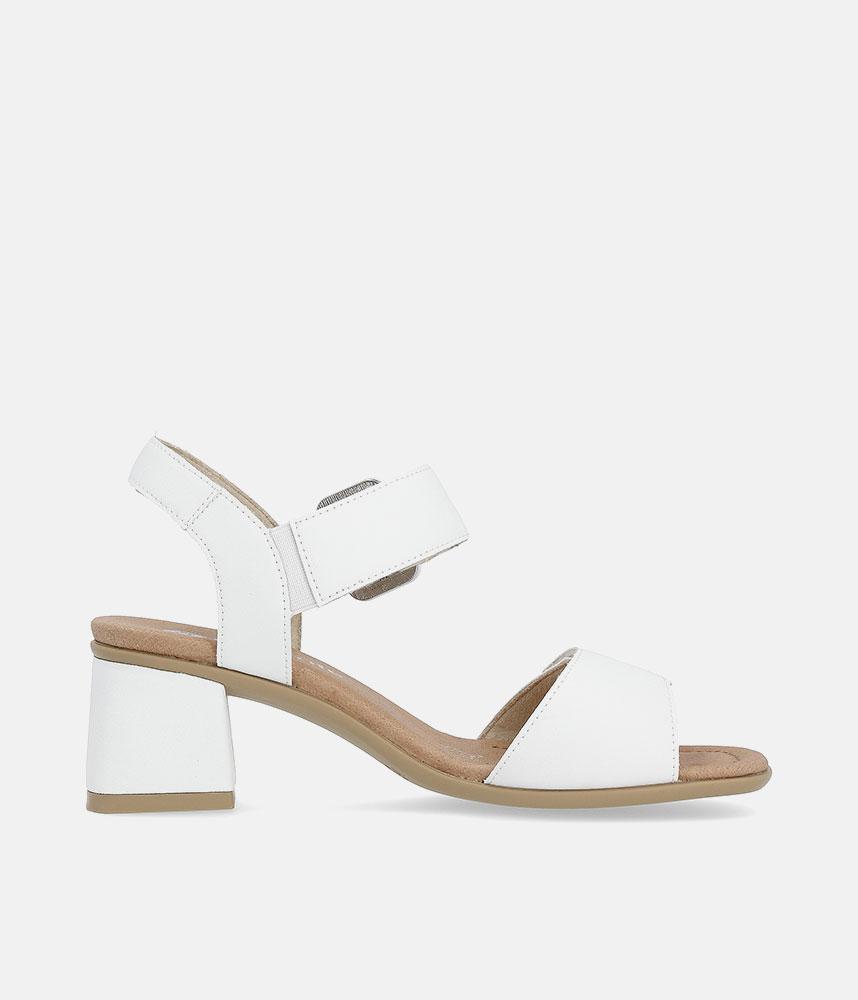 Remonte Glam White Block Heels