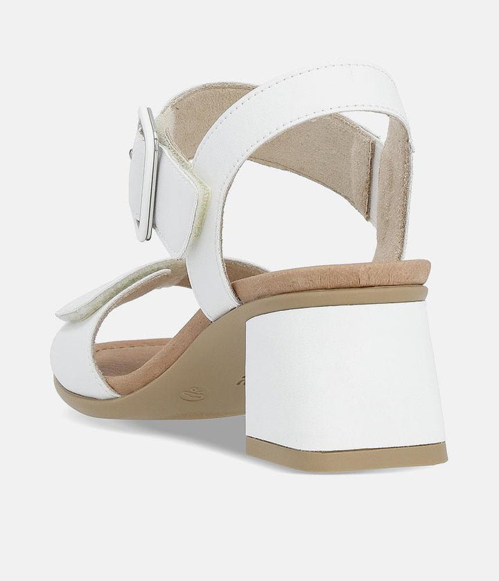 Remonte Glam White Block Heels