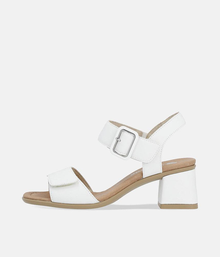 Remonte Glam White Block Heels