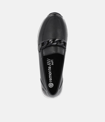 Remonte Sporty Stylish Black Loafers