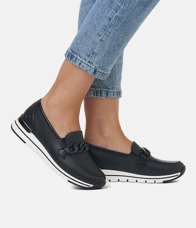 Remonte Sporty Stylish Black Loafers