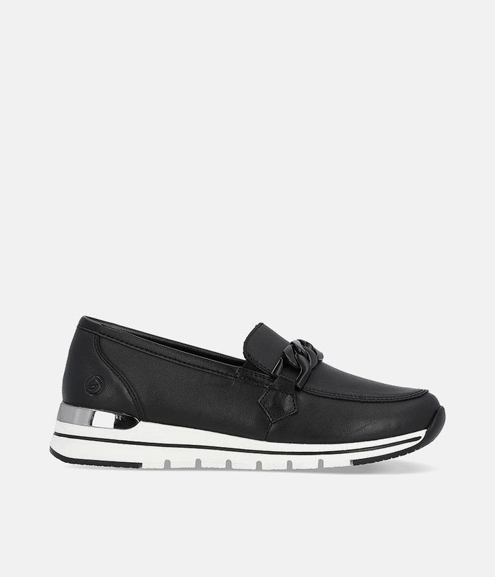 Remonte Sporty Stylish Black Loafers