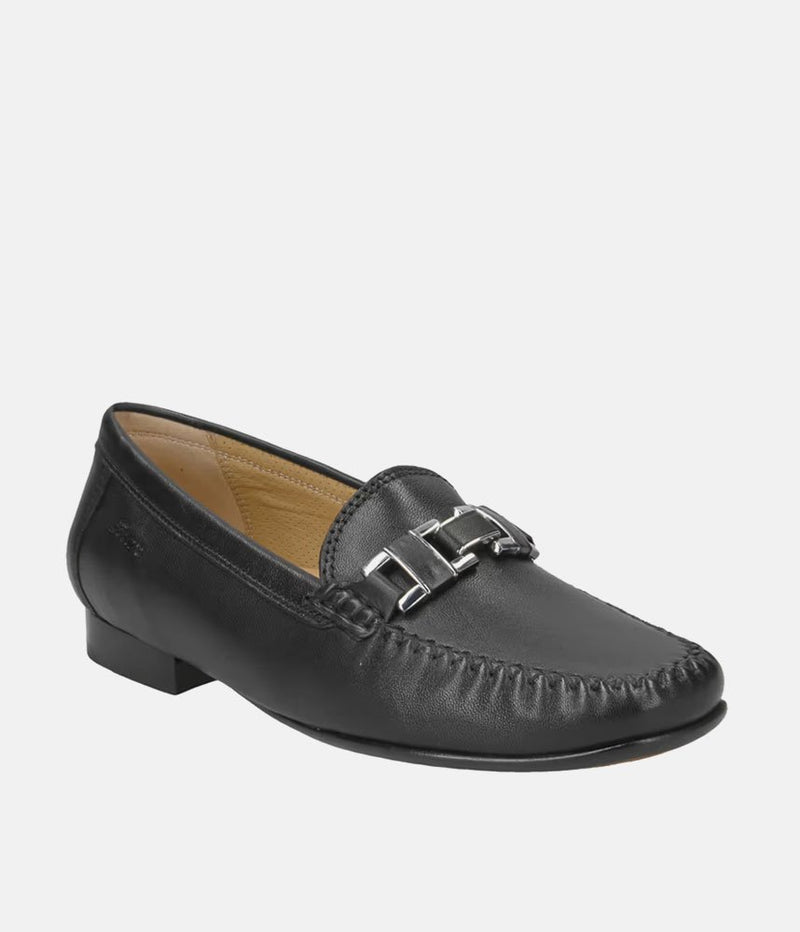 Sioux Stylish Black Leather Shoes