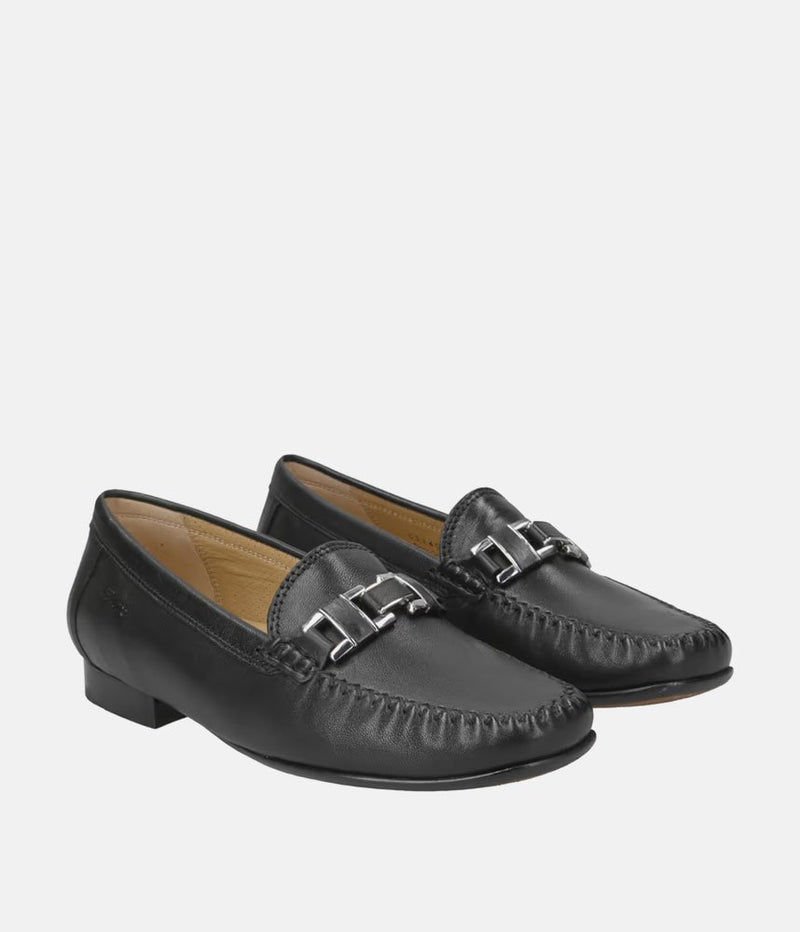 Sioux Stylish Black Leather Shoes