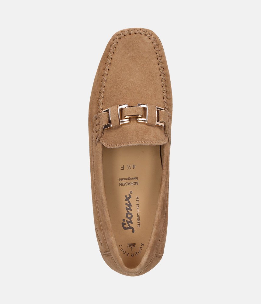 Sioux Stylish Camel Suede Shoes