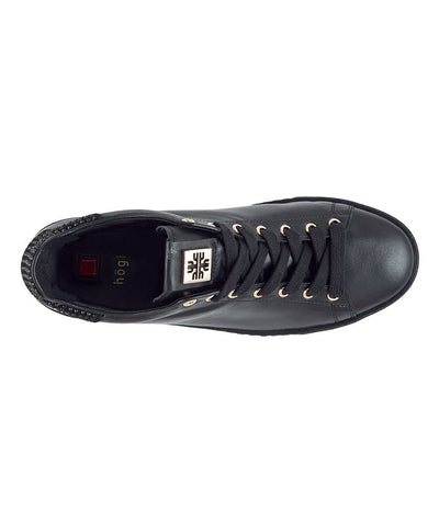 Fashionable HÖGL Sneaker with Sparkling Swarovski® Crystals - Black