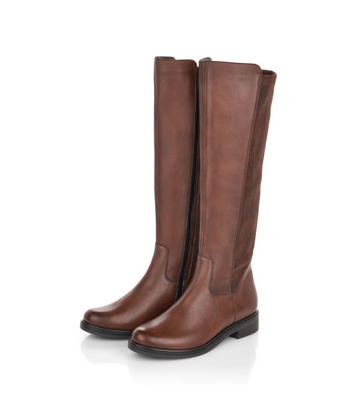 Remonte Versatile Long Brown Leather Boots