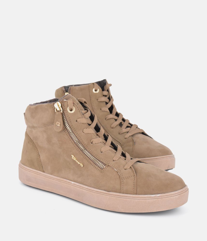 Tamaris Sporty Taupe Casual Booties