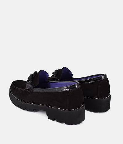 Vittoria Mengoni Premium Black Suede Loafers