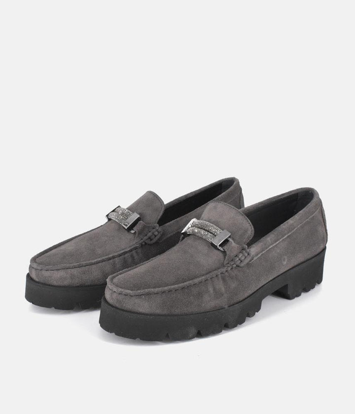 Vittoria Mengoni Plush Grey Premium Loafers