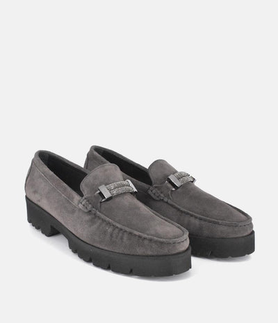 Vittoria Mengoni Plush Grey Premium Loafers