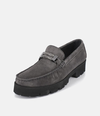 Vittoria Mengoni Plush Grey Premium Loafers