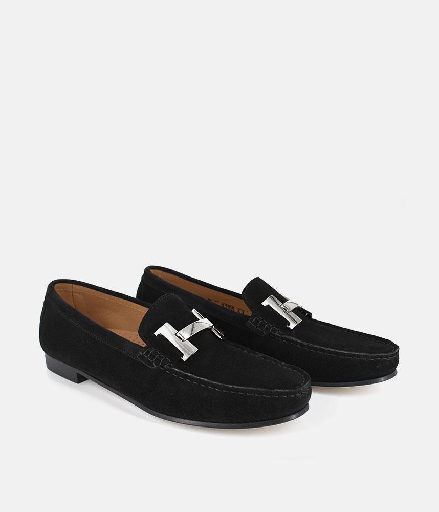 Vittoria Mengoni Premium Black Velour Loafers