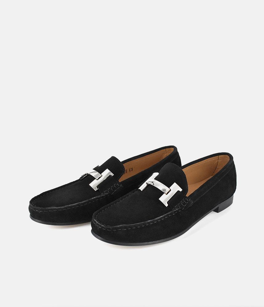 Vittoria Mengoni Premium Black Velour Loafers