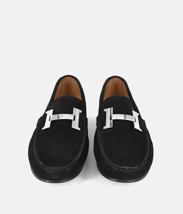 Vittoria Mengoni Premium Black Velour Loafers