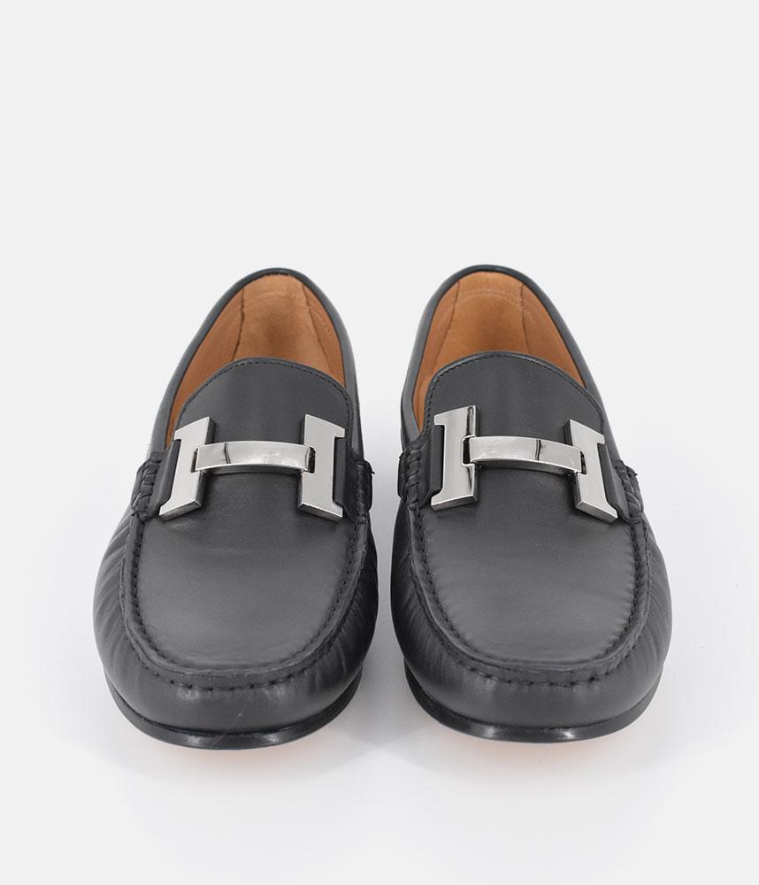 Vittoria Mengoni Premium Black Leather Loafers