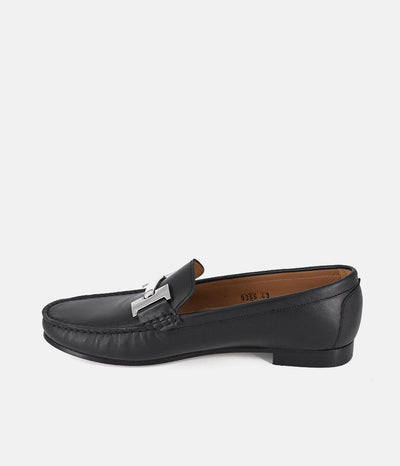 Vittoria Mengoni Premium Black Leather Loafers