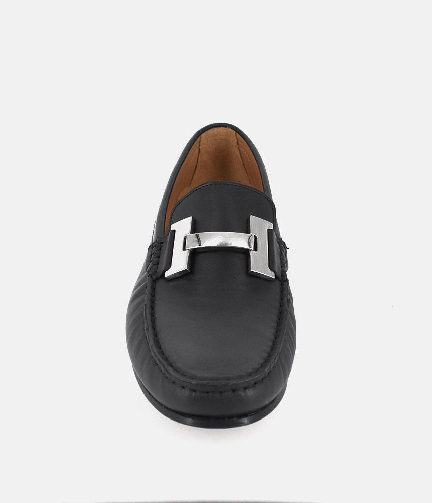 Vittoria Mengoni Premium Black Leather Loafers