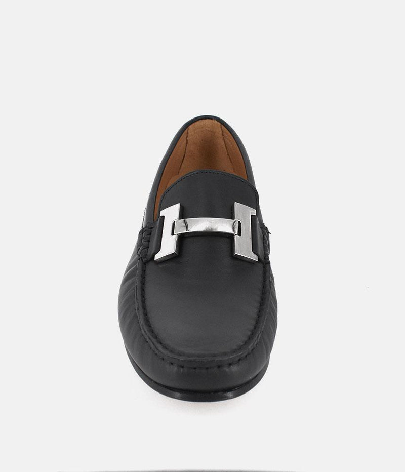 Vittoria Mengoni Premium Black Leather Loafers