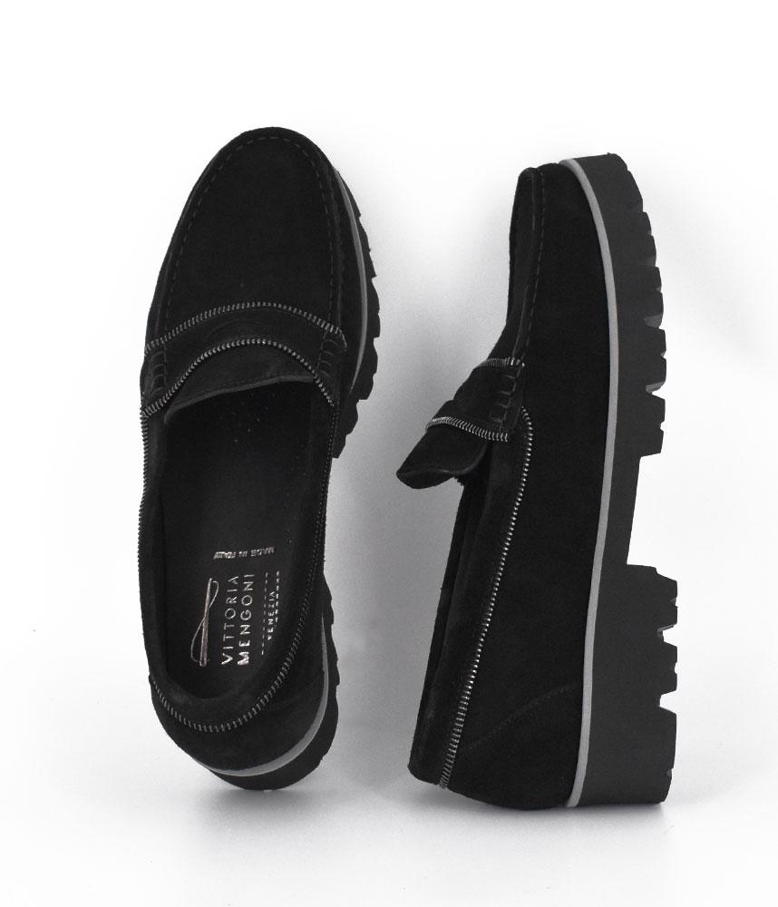 Vittoria Mengoni Plush Black Premium Loafers