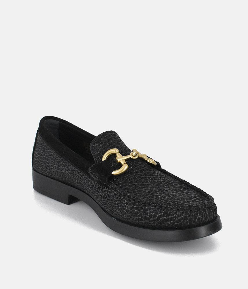 Vittoria Mengoni Dressy Black Leather Loafers