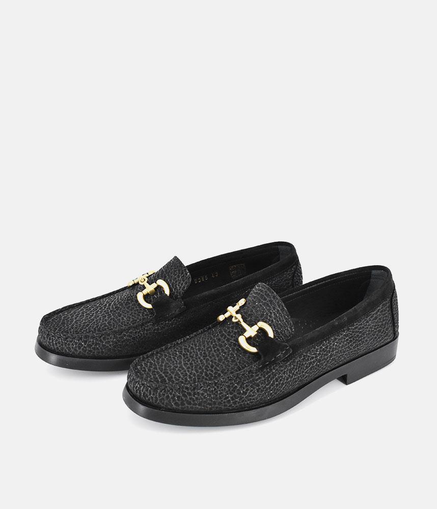 Vittoria Mengoni Dressy Black Leather Loafers