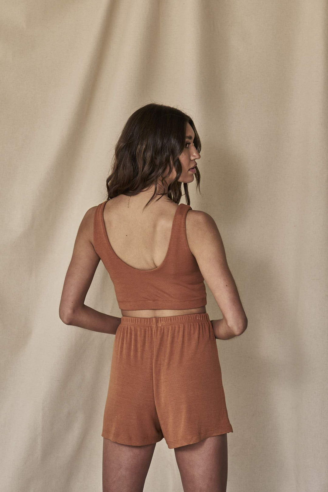 The Luna Short in Sienna