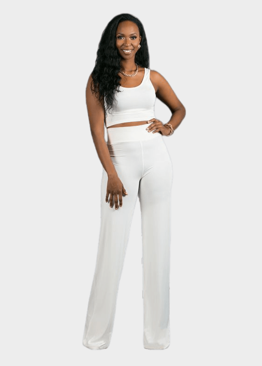 Geneva Pant - White