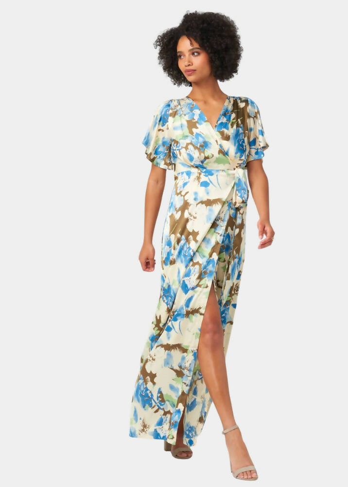 Tall Vera Silky Floral Maxi Dress