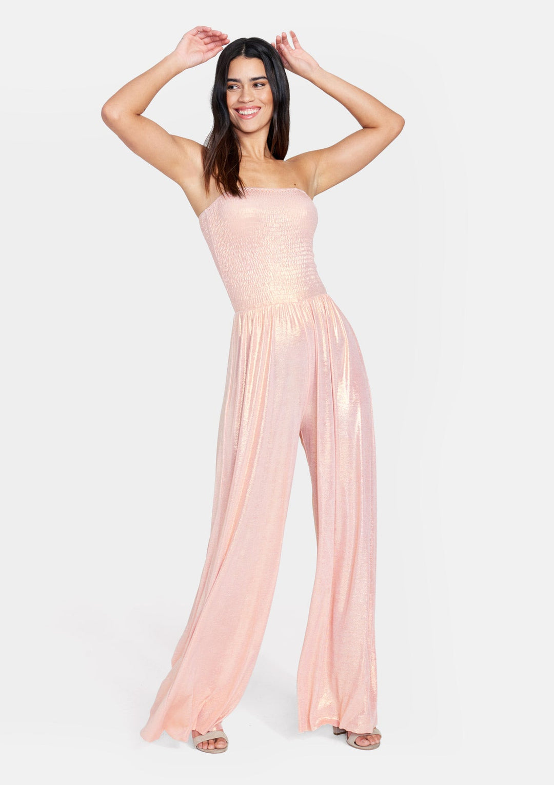 Tall Athena Strapless Flowy Jumpsuit