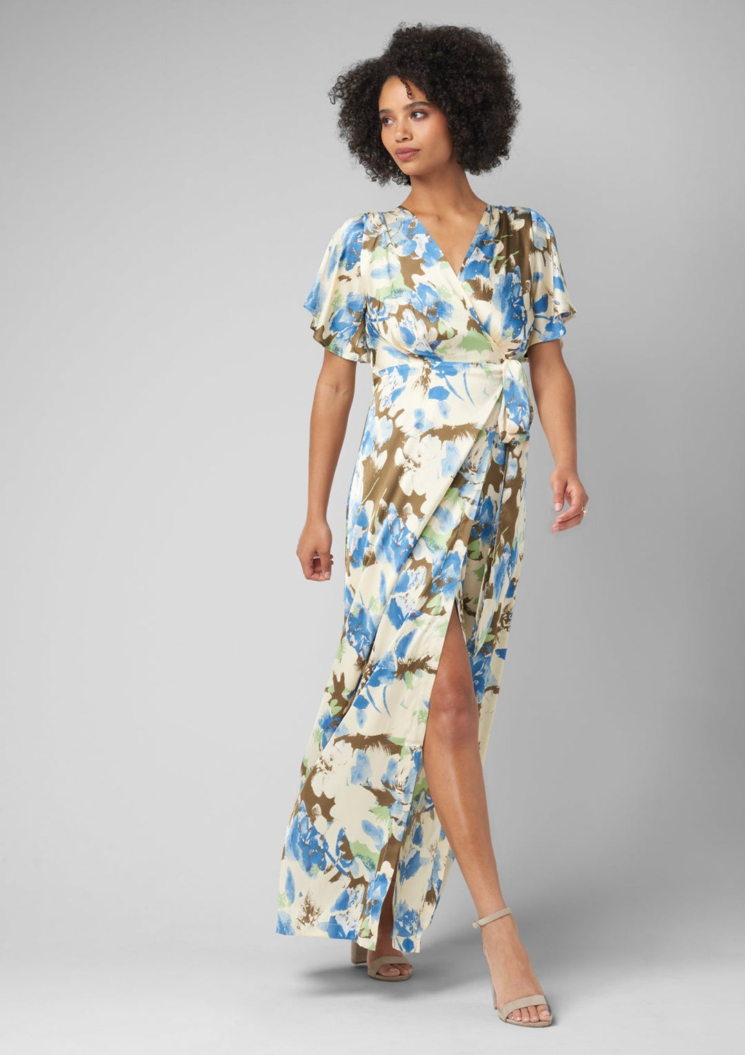 Tall Vera Silky Floral Maxi Dress