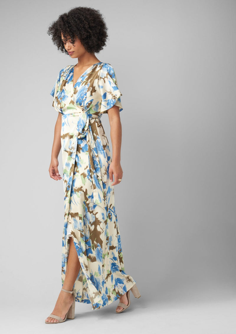 Tall Vera Silky Floral Maxi Dress