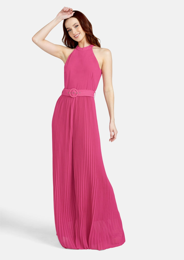 Tall Zandaya Pleated Wide Leg Jumpsuit