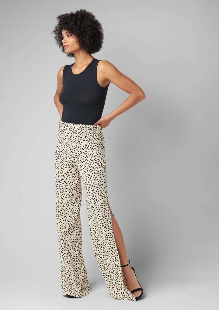 Tall Kia Wide Leg Pants With Side Slit