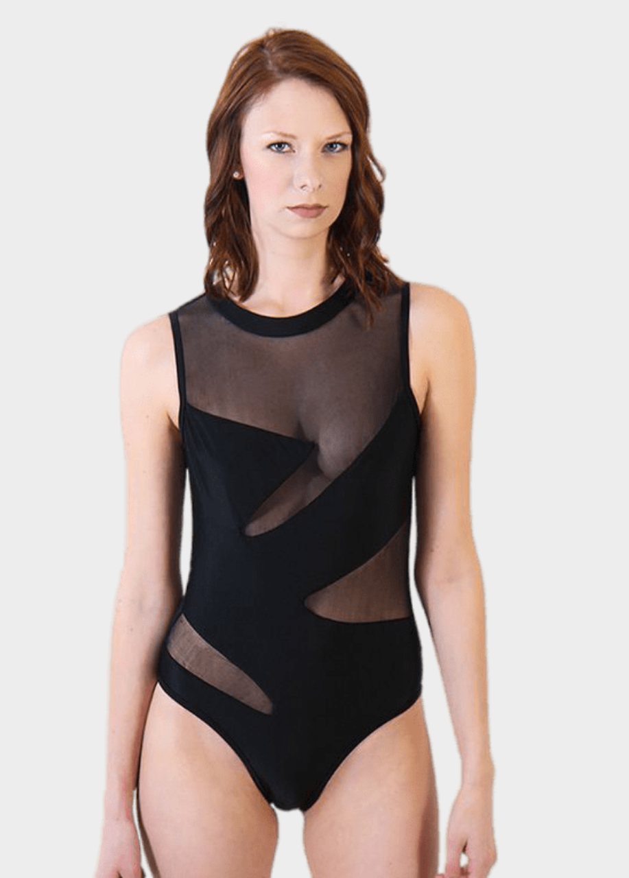 Mesh Geo One Piece Swimsuit - Tall/Long Torso