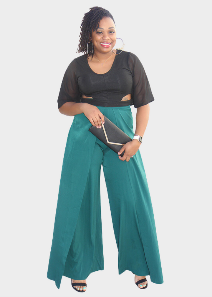 Windsor High Waist Pants - Deep Teal