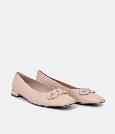 Hogl Stylish Neutral Ballerina Flats