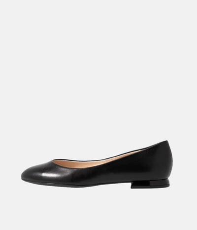 Hogl Timeless Black Leather Ballerina