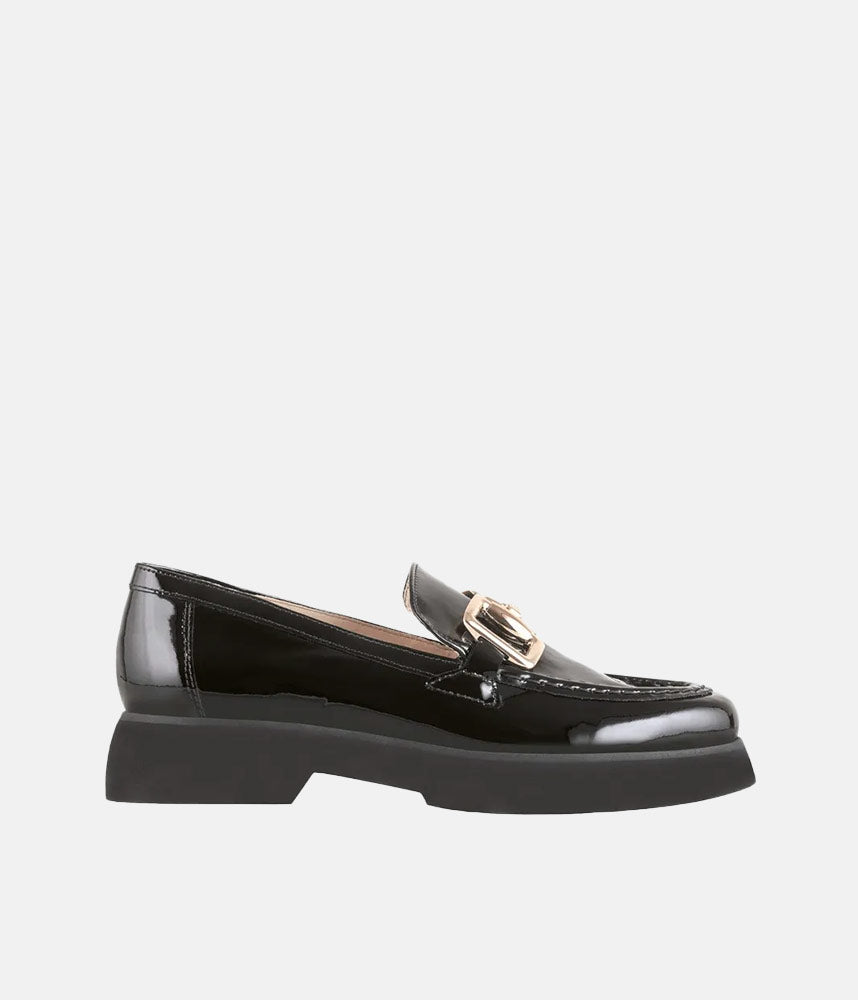 Hogl Premium Patent Leather Black Loafers – Tall Size