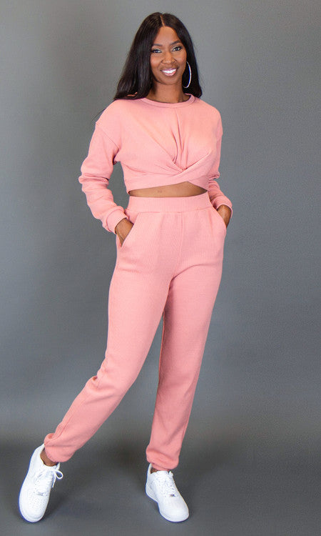 Weekend Leisure Pants - Mauve