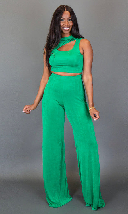 Chantel Pant Set - Green