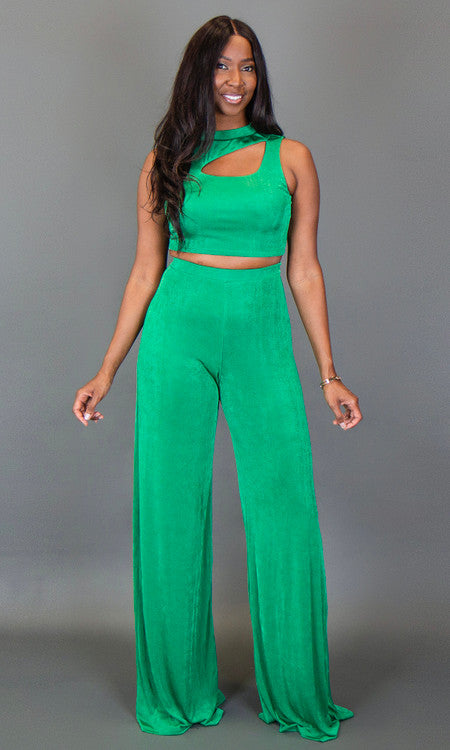 Chantel Pant Set - Green