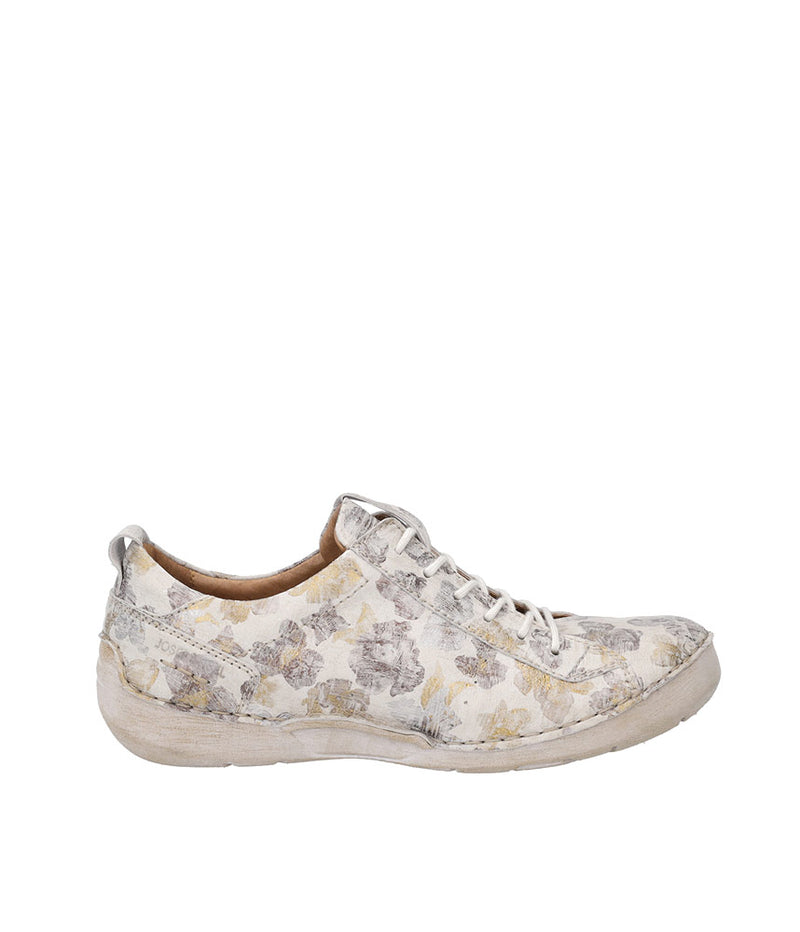 Josef Seibel Pretty Floral Leather Lace Up Shoe