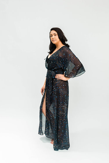 Liv Wrap Galaxy Swimsuit Coverup