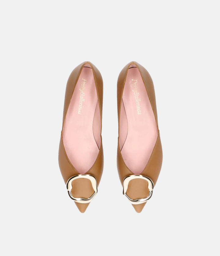 Pretty Ballerina - Chic Brown Pointy Toe