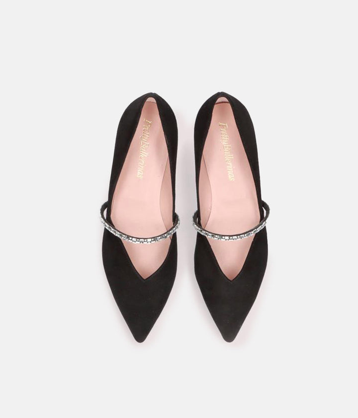 Pretty Ballerina Fabulous Black Dressy Flats