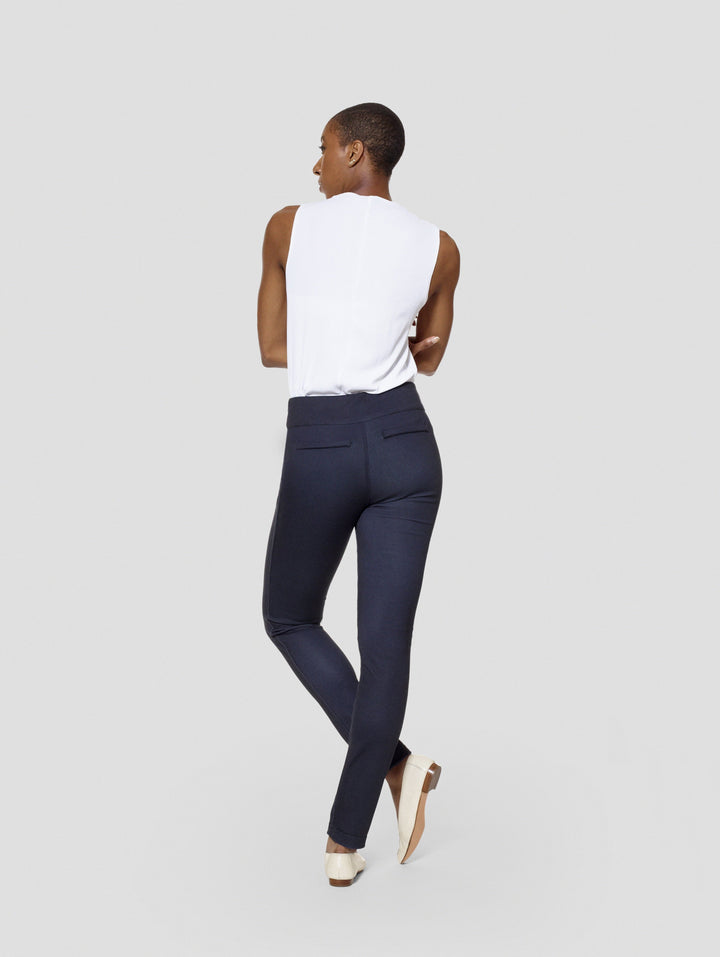 Tall ReverseMoi Brooke Blue/Black Reversible Slim Pant